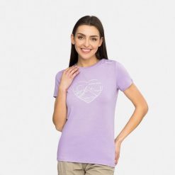 T-shirt damski VIKING Lenta Bamboo Light Lady. Czerwone t-shirty damskie Viking, m, bez wzorów, z elastanu, bez kołnierzyka, bez ramiączek. Za 139.90 zł.