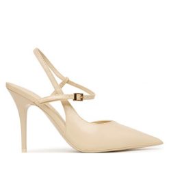 Szpilki Aldo. Białe szpilki damskie Aldo, bez wzorów, bez obcasa, na szpilce, bez zapięcia. Za 359.99 zł.