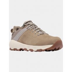 Buty Damskie Columbia Newton Nimble LTR. Brązowe obuwie trekkingowe damskie Columbia, ze skóry, bez zapięcia. W wyprzedaży za 422.10 zł.