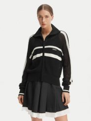 Guess Kardigan V6GR08 Z0729 Czarny Regular Fit. Czarne kardigany damskie Guess, m, z aplikacjami, z syntetyku, bez kołnierzyka. Za 524.99 zł.