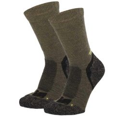 Skarpety turystyczne - Wełna Merino - Multi zielone - 2 pary. Zielone skarpety męskie Xtreme, bez wzorów, z poliamidu. Za 143.29 zł.