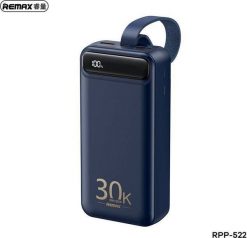 Powerbank Remax Powerbank 22,5W 30000mAh PD + QC Remax Bole Series niebieski. Niebieskie powerbanki REMAX. Za 149.24 zł.