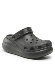 Crocs Klapki Classic Crush Clog 207521 Czarny. Czarne klapki damskie Crocs, bez wzorów, z tworzywa sztucznego, bez obcasa, bez zapięcia. Za 199.99 zł.