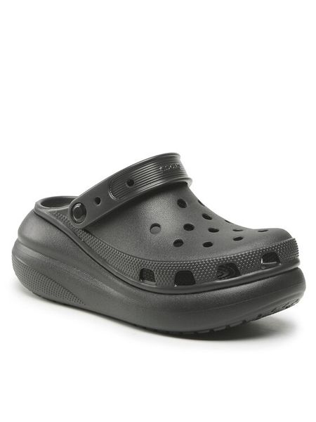 Crocs Klapki Classic Crush Clog 207521 Czarny. Czarne klapki damskie Crocs, bez wzorów, z tworzywa sztucznego, bez obcasa, bez zapięcia. Za 199.99 zł.