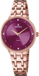 Zegarek Festina Zegarek damski Festina F20602-2 CYRKONIE różowe złoto. Czerwone zegarki damskie Festina, złote. Za 551.00 zł.