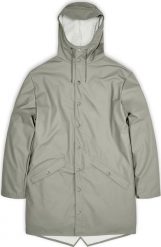 Rains Rains kurtka przeciwdeszczowa unisex LONG JACKET 12020 80 CEMENT XL. Kurtki sportowe damskie Rains, xl, bez wzorów, bez ramiączek, bez kaptura. Za 429.99 zł.