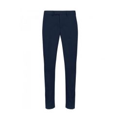 Spodnie garniturowe Kariban Premium. Niebieskie eleganckie spodnie męskie KARIBAN, bez wzorów, długie. W wyprzedaży za 348.00 zł.