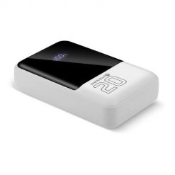 EVERACTIVE POWERBANK 20 000MAH, 2X USB, 1X USB-C 22,5W, QC4+, WYŚWIETLACZ LCD, BIAŁY EB-20Q. Białe powerbanki everActive. Za 73.99 zł.
