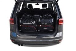 Torby Do Bagażnika Vw Touran 2015+ 5Szt Kjust. Czarne torby podróżne damskie KJUST, bez wzorów, z kauczuku. Za 1,508.00 zł.