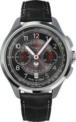Zegarek męski Aviator V.4.40.0.350.4 PL czarny. Czarne zegarki męskie AVIATOR, bez wzorów. Za 14,372.55 zł.
