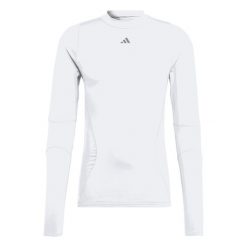 Koszulka męska adidas Techfit COLD.RDY Long Sleeve. Białe bluzy męskie Adidas, m, bez wzorów, sportowe, bez ramiączek, bez kaptura. Za 169.00 zł.