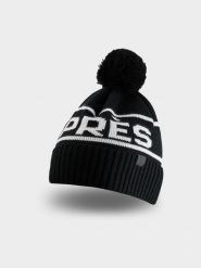 4F Czapka zimowa z dodatkiem wełny damska - czarna M. Czarne czapki damskie 4F, na zimę, bez wzorów, z wełny, klasyczne. Za 89.99 zł.