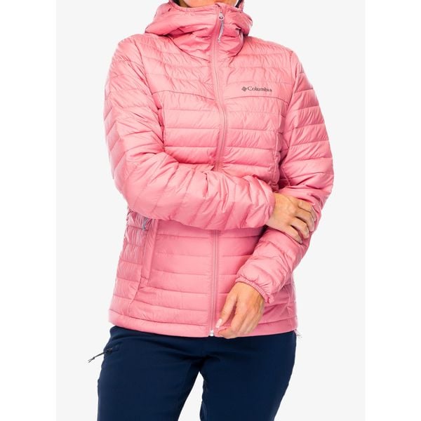 Kurtka ocieplana damska Columbia Silver Falls II Hooded Jacket. Czerwone kurtki sportowe damskie Columbia, bez wzorów, bez ramiączek, bez kaptura, trekkingowe. Za 391.99 zł.