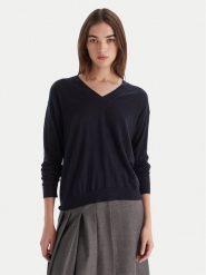 Weekend Max Mara Sweter Fiocchi 2525366042 Granatowy Regular Fit. Niebieskie swetry nierozpinane damskie Weekend Max Mara, xl, bez wzorów, z wełny, bez kołnierzyka, bez ramiączek. Za 779.99 zł.