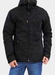Kurtka zimowa męska Fjallraven Skogso Padded Jacket. Czarne kurtki męskie Fjällräven, na zimę, m, bez wzorów, z bawełny, bez kaptura. Za 1,626.65 zł.