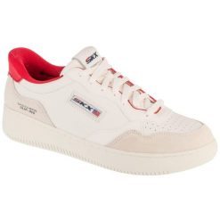 Buty sportowe Sneakersy męskie, Sport Court 2.0 - Konor. Białe buty sportowe męskie Skechers, bez wzorów, bez zapięcia, trekkingowe, Skechers Sport. Za 379.99 zł.