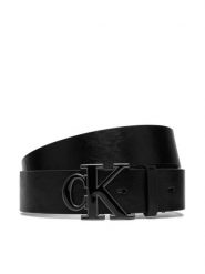 Calvin Klein Pasek Ck Enamel Buckle 40Mm LV04D7150G Czarny. Czarne paski męskie Calvin Klein, ze skóry. Za 289.99 zł.