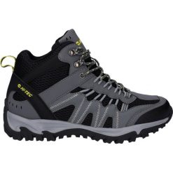 Buty trekkingowe męskie Hi-Tec Jaguar Mid. Szare trekkingi męskie Hi-tec, z materiału, bez zapięcia. Za 489.99 zł.