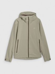 4F Kurtka przejściowa membrana 5000 męska - oliwkowa/khaki 3XL. Brązowe kurtki męskie 4F, m, bez wzorów, z dzianiny, klasyczne, z kapturem. W wyprzedaży za 199.99 zł.
