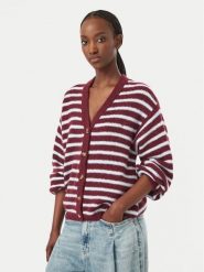 Roxy Kardigan Deep As The Ocean EBJSW00157 Bordowy Regular Fit. Czerwone kardigany damskie Roxy, xs, bez wzorów, z syntetyku, bez kołnierzyka. Za 319.99 zł.