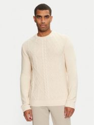 Tom Tailor Sweter 1043343 Beżowy Regular Fit. Brązowe swetry męskie Tom Tailor, m, bez wzorów, z syntetyku, bez kołnierzyka, bez ramiączek. Za 179.99 zł.