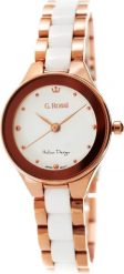 Zegarek Gino Rossi damski Kostini rose gold-biały (11041B-3D3). Białe zegarki damskie Gino Rossi. Za 96.77 zł.