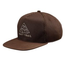Czapka trucker Craft Pro 3D Sequoi. Brązowe czapki damskie Craft, bez wzorów, sportowe. Za 185.00 zł.