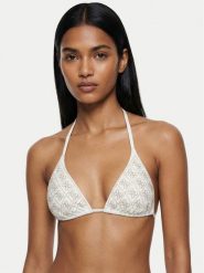 Guess Góra od bikini E6GJ24 KCUO2 Biały. Białe bikini Guess, xs, z aplikacjami, z syntetyku. Za 329.99 zł.