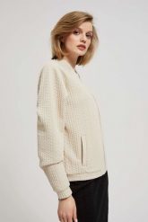 Rozpinana bluza z kieszeniami. Bluzy damskie MOODO, xs, bez wzorów, z elastanu, bez ramiączek, bez kaptura. W wyprzedaży za 74.99 zł.