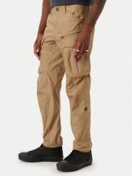 G-Star Raw Spodnie cargo Rovic D02190-D387 Beżowy Tapered Fit. Brązowe spodnie materiałowe męskie G-Star Raw, bez wzorów, z bawełny. Za 432.99 zł.