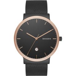 RABAT ZEGAREK SKAGEN SKW6296. Czarne zegarki męskie Skagen, bez wzorów, ze stali. W wyprzedaży za 619.00 zł.