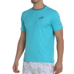 Bullpadel Meira T-shirt. Niebieskie t-shirty damskie bullpadel, bez wzorów, sportowe, bez kołnierzyka, bez ramiączek. W wyprzedaży za 160.25 zł.