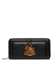 Just Cavalli Portfel 81RA5PN1 ZS749 Czarny. Czarne portfele damskie Just Cavalli, ze skóry. Za 439.99 zł.