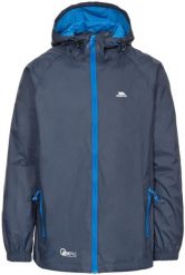 Kurtka Trespass Qikpac - unisex, packaway, granatowa. Niebieskie kurtki sportowe męskie 2117 OF SWEDEN, m, bez wzorów, z poliamidu, narciarskie. Za 159.80 zł.