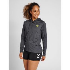 Damska bluza treningowa z kapturem Hummel GG-12. Szare bluzy damskie Hummel, xs, bez wzorów, sportowe, bez ramiączek, z kapturem. Za 201.00 zł.