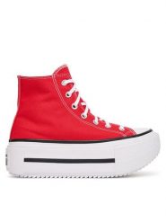 Converse Trampki Chuck Taylor All Star Lift Double Stack A15542C Czerwony. Czerwone trampki i tenisówki damskie Converse, bez wzorów, z materiału, bez zapięcia. Za 359.99 zł.
