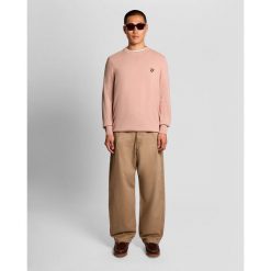 Sweter bawełnowy Lyle & Scott. Brązowe swetry męskie LYLE AND SCOTT, m, bez wzorów, z bawełny, klasyczne, bez kołnierzyka, bez ramiączek. Za 316.95 zł.