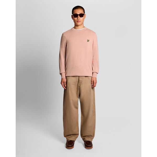 Sweter bawełnowy Lyle & Scott. Brązowe swetry męskie LYLE AND SCOTT, m, bez wzorów, z bawełny, klasyczne, bez kołnierzyka, bez ramiączek. Za 263.00 zł.