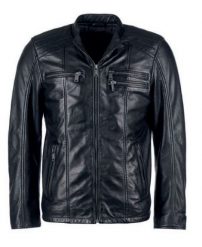 MUSTANG BIKER JACKET MĘSKA KURTKA SKÓRZANA SKÓRA ELEGANCKA NA ZAMEK MU-M242-164. Kurtki męskie Mustang, m, bez wzorów, ze skóry, eleganckie, bez kaptura. Za 1,199.99 zł.