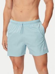 Emporio Armani Szorty kąpielowe EM000583 AF20424 U9242 Niebieski jasny Regular Fit. Niebieskie kąpielówki męskie Emporio Armani, bez wzorów, z syntetyku. Za 239.99 zł.
