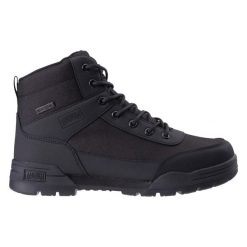 Średnie buty trekkingowe Magnum Armory Wp. Czarne trekkingi męskie MAGNUM, z gumy, bez zapięcia. Za 413.04 zł.
