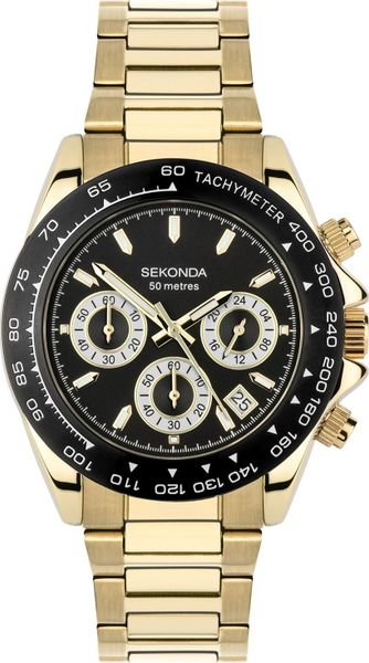 Zegarek Sekonda Zegarek męski Sekonda 30203 złoty. Żółte zegarki męskie Sekonda, bez wzorów, złote. Za 441.00 zł.