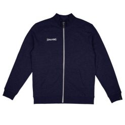 Bluza pełny zamek błyskawiczny Spalding Flow. Niebieskie bluzy męskie SPALDING, bez wzorów, sportowe, bez ramiączek, bez kaptura. W wyprzedaży za 234.30 zł.