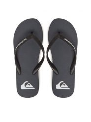 Quiksilver Japonki Molokai Core AQYL101325 Czarny. Czarne buty sportowe męskie Quiksilver, bez wzorów, z tworzywa sztucznego, bez zapięcia. Za 49.99 zł.