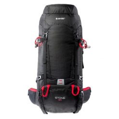 Plecak Turystyczny Dla Dorosłych Unisex Stone. Czarne plecaki męskie Hi-tec, bez wzorów, sportowe. Za 307.99 zł.