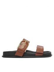 Furla Klapki Solea YL56SOE BX4513 CN 03B00 Brązowy. Brązowe klapki damskie Furla, bez wzorów, ze skóry, bez obcasa, bez zapięcia. Za 989.99 zł.