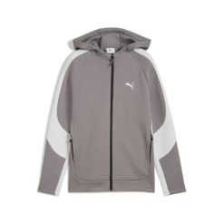 Młodzieżowa bluza z kapturem z zamkiem na całej długości EVOSTRIPE PUMA. Niebieskia bluzy damskie Puma, m, bez wzorów, młodzieżowe, bez ramiączek, z kapturem. W wyprzedaży za 159.00 zł.