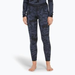 Spodnie termoaktywne damskie icebreaker Merino 200 Oasis Leggings Cloud Dye. Niebieskie bielizna sportowa damska Icebreaker, bez wzorów. Za 369.99 zł.
