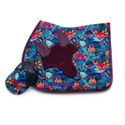 Komplet czaprak FULL VS, nauszniki i czapka z daszkiem GALOP WEAR Power Flower. Czapki damskie GALOP WEAR, bez wzorów, sportowe. Za 469.00 zł.