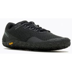 Buty sportowe dla kobiet Merrell VAPRO GLOVE 6. Czarne obuwie sportowe damskie Merrell, bez wzorów, bez zapięcia, do biegania. Za 499.98 zł.
